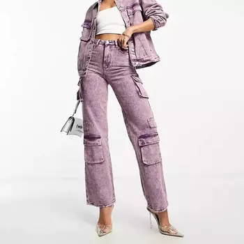 Джинсы Kyo The Brand Denim Metallic Utility, фиолетовый