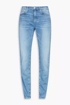 Джинсы L'Homme Athletic из выцветшего денима FRAME, синий