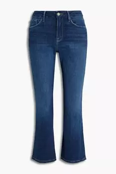Джинсы Le Cropped Mini Boot средней посадки FRAME, синий