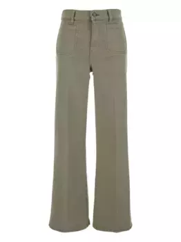 Джинсы Le Slim Palazzo FRAME, зеленый