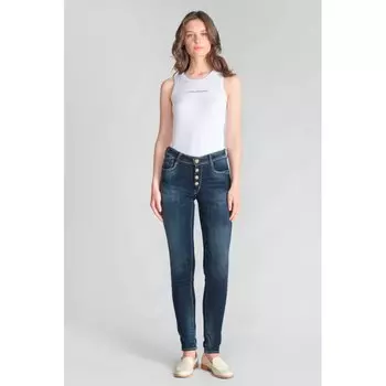Джинсы Le Temps Des Cerises Pulp Multi Bottoned Push-Up Slim Fit high waist, синий