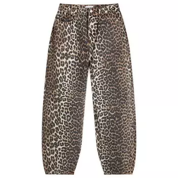 Джинсы Leopard stary Ganni, цвет leopard