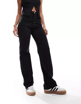 Джинсы Levi's Ribcage High Rise Long черного цвета