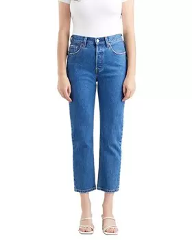 Джинсы Levis укороченные однотонные, синий