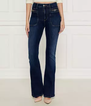 Джинсы Liu Jo Flare Fit с металлической цепочкой, синий