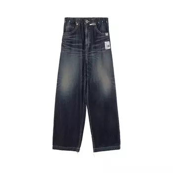 Джинсы Maison Mihara Yasuhiro Logo Patch Jeans Indigo, синий
