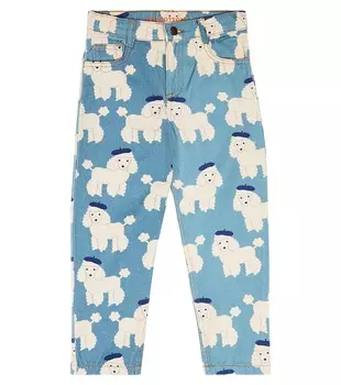 Джинсы маленького пуделя Tinycottons, синий