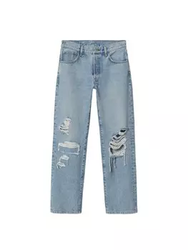 Джинсы MANGO Regular Jeans Shantal, синий деним