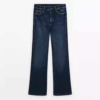 Джинсы Massimo Dutti High-waist Boot-cut, синий