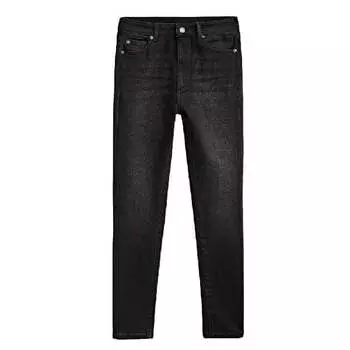 Джинсы Massimo Dutti Highwaist Skinny, черный