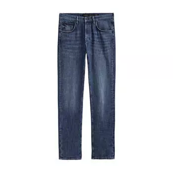 Джинсы Massimo Dutti Regular Fit Stone Wash, синий
