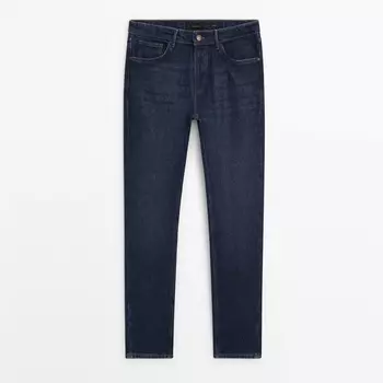Джинсы Massimo Dutti Slim-fit Enzymatic, синий