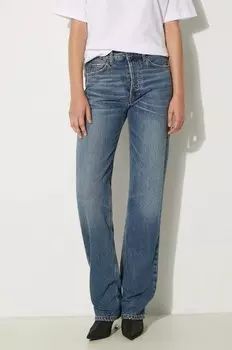 Джинсы Mid Blue прямого кроя Fiorucci, синий
