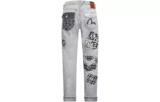 Джинсы мужские деним серый Evisu, серый