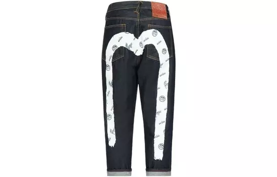 Джинсы мужские деним синие Evisu, синий