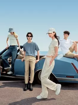 Джинсы мужские Gap потертые, темно-синий