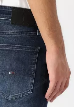 Джинсы облегающего кроя AUSTIN TAPERED Tommy Jeans, темно-синий деним