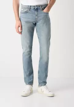 Джинсы облегающего кроя Calvin Klein Jeans, светло-голубой деним