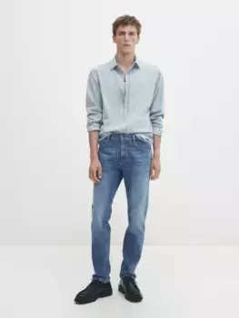 Джинсы облегающего кроя Massimo Dutti, индиго