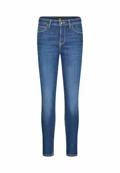 Джинсы облегающие SCARLETT HIGH ZIP Lee, синий деним