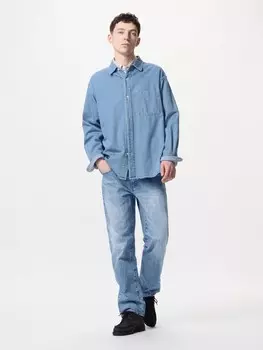 Джинсы обычного кроя Uniqlo, синий