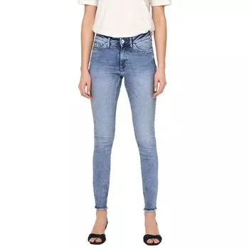 Джинсы Only Blush Skinny Fit Ank Raw Rea694 Mid Waist, синий