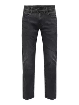 Джинсы Only & Sons Regular Jeans WEFT, черный деним