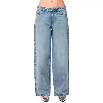 Джинсы Pieces Selma low waist, синий