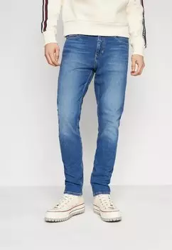 Джинсы приталенного кроя SCANTON Tommy Jeans, темный деним