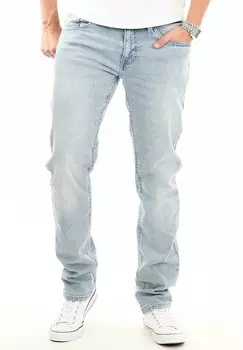 Джинсы прямого кроя INDICODE JEANS, синий