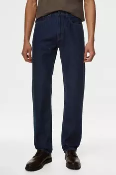 Джинсы прямого кроя Marks & Spencer, синий