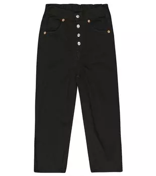 Джинсы прямого кроя MM6 Maison Margiela, черный