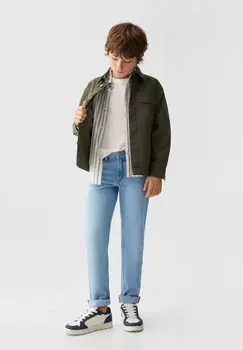 Джинсы прямые Mango Kids, цвет hellblau