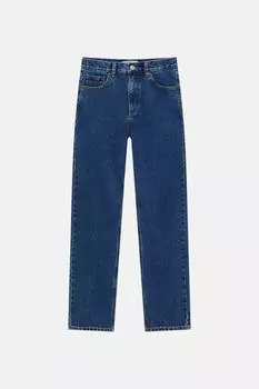 Джинсы Pull&Bear Basic Mom, темно-синий