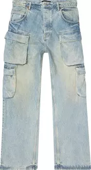 Джинсы PURPLE BRAND Relaxed Double Cargo 'Light Indigo', синий