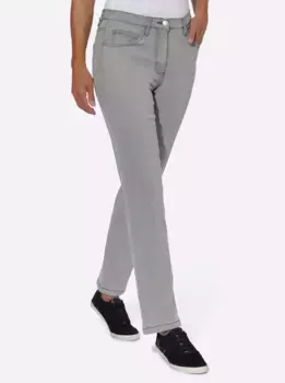 Джинсы с 5 карманами в стиле casual Looks (1 шт.), серый
