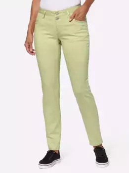 Джинсы с 5 карманами в стиле casual Looks (1 шт.), зеленый