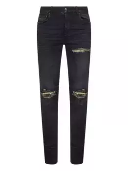Джинсы с эффектом потертости AMIRI, черный