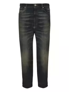 Джинсы с эффектом потертости DONDUP, черный