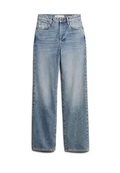 Джинсы с широкими штанинами Superdry, синий деним