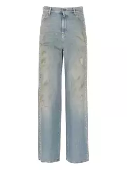 Джинсы с заклепками GOLDEN GOOSE, синий