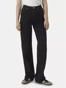 Джинсы широкие Vero Moda, черный