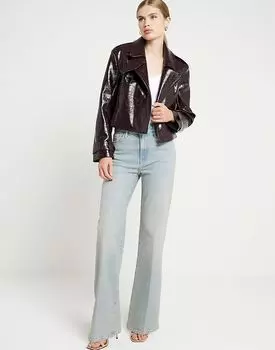 Джинсы широкого кроя светло-голубого цвета River Island