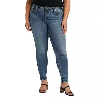 Джинсы Silver Jeans Co., Plus Size Suki Mid-Rise Skinny Jeans W93136ECF380