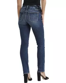 Джинсы Silver Jeans Co. Suki Mid-Rise Straight Leg Jeans L93413EGX434, индиго