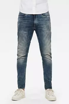 Джинсы скинни D-Staq 3D с потертым эффектом G-Star Raw, синий