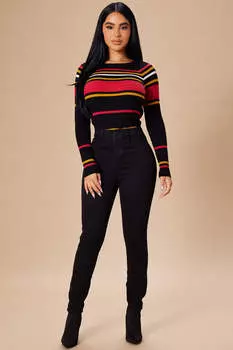 Джинсы скинни Fashion Nova FN22805H18S, черный
