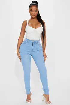 Джинсы скинни Fashion Nova YJDM15HRBLOPTION3, синий