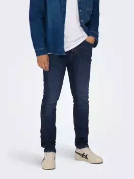 Джинсы скинни ONLY & SONS "LOOM LIFE JOG", синий