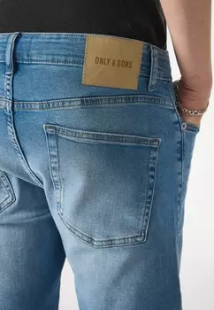 Джинсы скинни ONSWEFT REGULAR FIT Only & Sons, светло-голубой деним